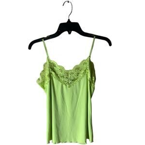 j.t.b. Camisole Tank Top Women Size Small Lace Neckline Spaghetti Straps Stretch